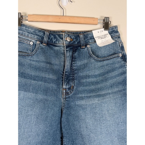 Madewell Classic Blue Wide Leg Jeans - Picture 3 of 8